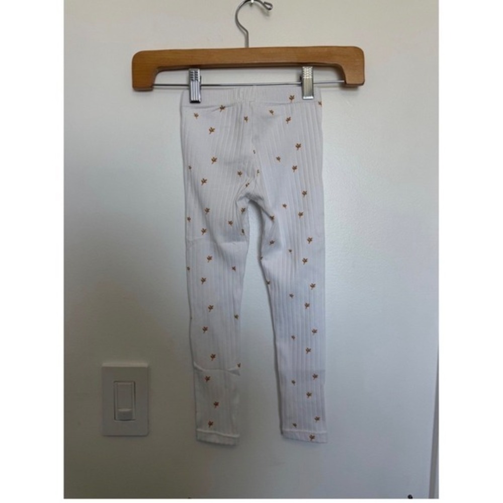 Mirellie Leaf Print Lounge Pants – White – Girls Size 8 Years – NWT - Picture 2 of 3
